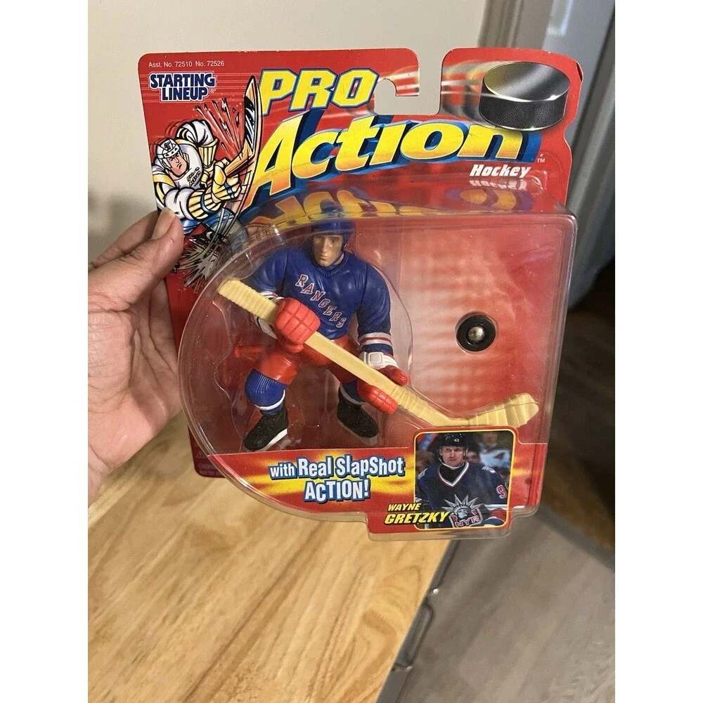 Starting Lineup Pro Action Hockey Wayne Gretzky Figure w/ Hockey Stick